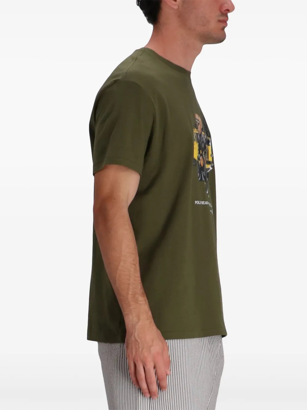 Camiseta Polo com estampa de urso