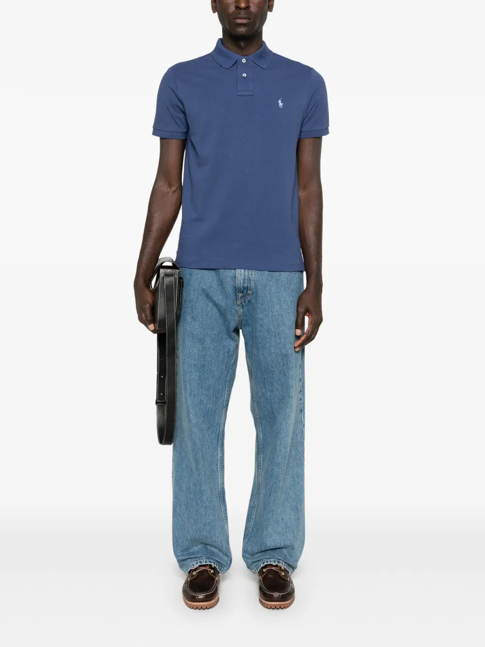 Camisa polo bordada com pônei Polo