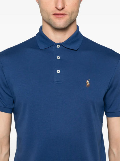 camisa polo de algodão