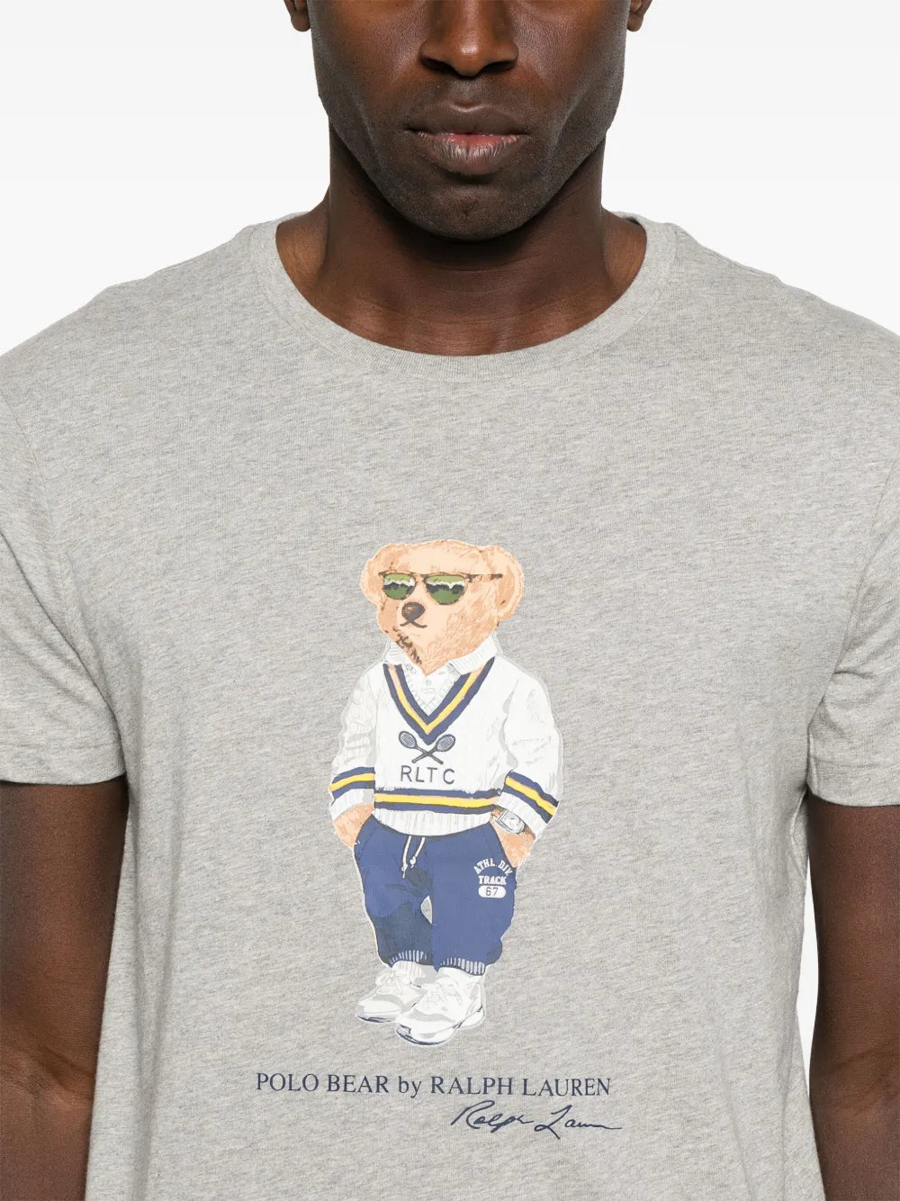 Camiseta Polo com estampa de urso