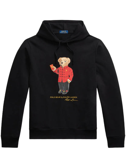 Moletom com capuz Polo Bear Ano Novo Lunar