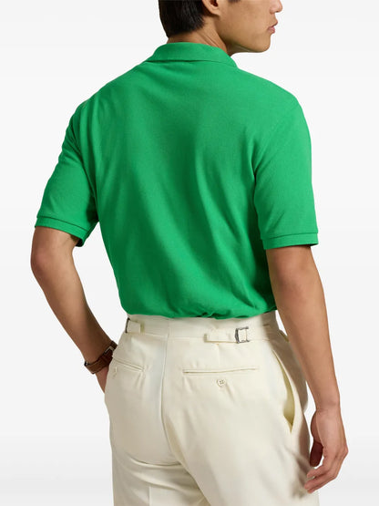 Camisa polo com aplique de urso Polo