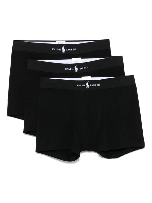 boxers com cós com logotipo (pacote com três)