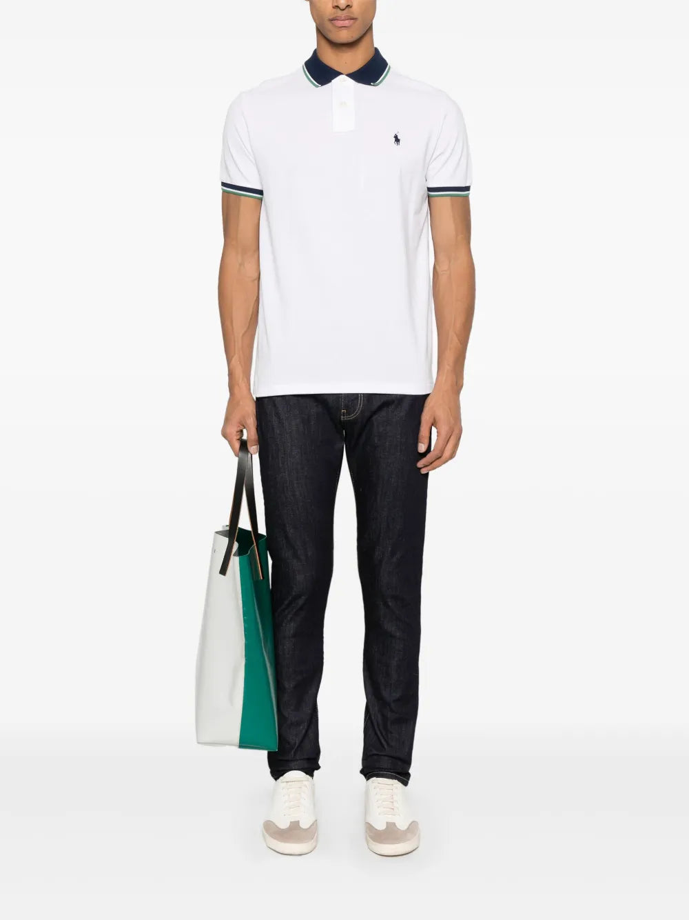 Camisa polo de malha