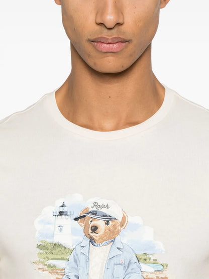 Camiseta slim de malha Polo Bear