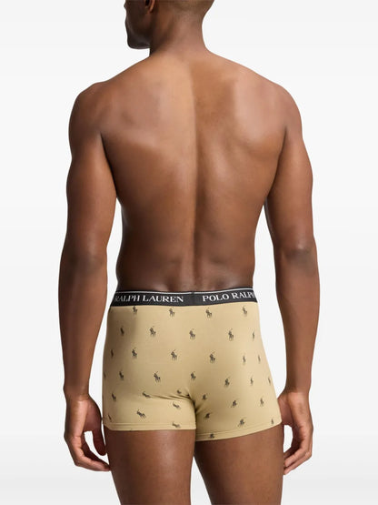 boxers com logotipo (conjunto de três)