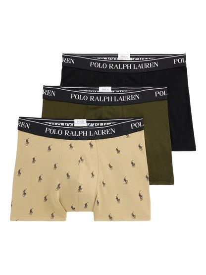 boxers com logotipo (conjunto de três)