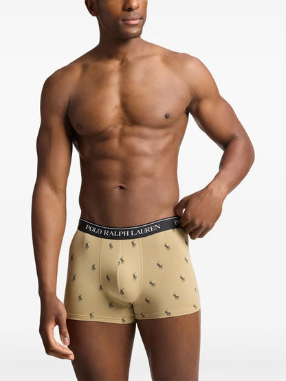 boxers com logotipo (conjunto de três)