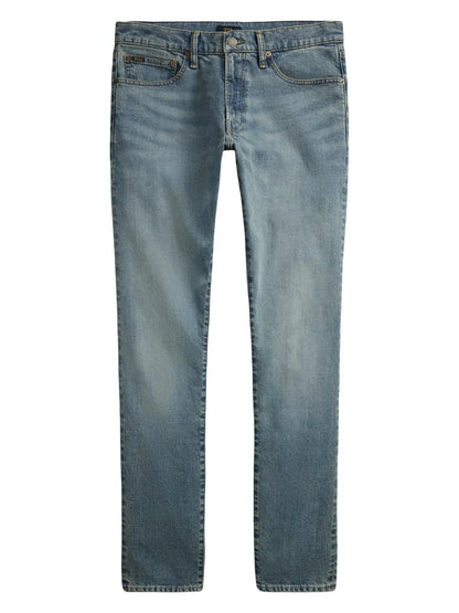 jeans com detalhes de bigode