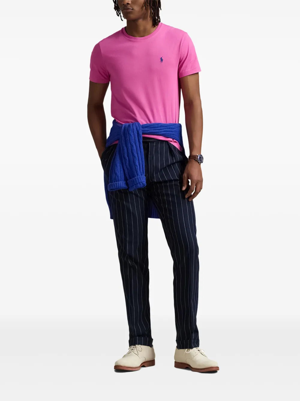 Camiseta Polo com motivo de pônei