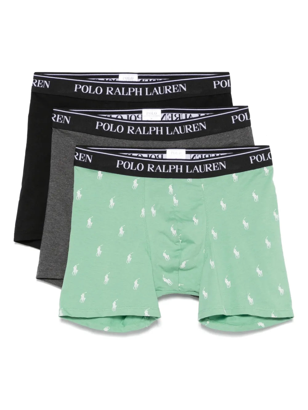 boxers com cós com logotipo (pacote com três)