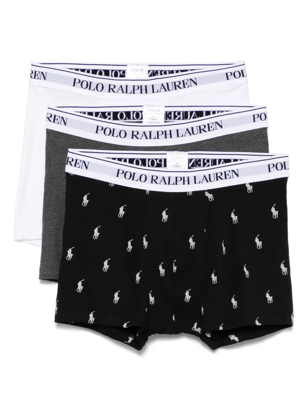 boxers com cós com logotipo (pacote com três)