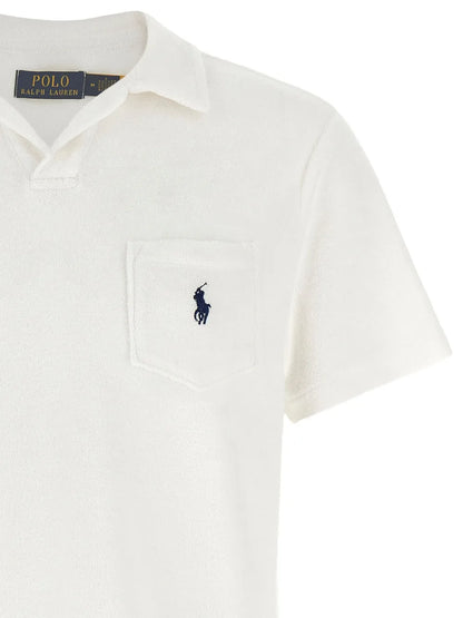 camisa polo de tecido atoalhado