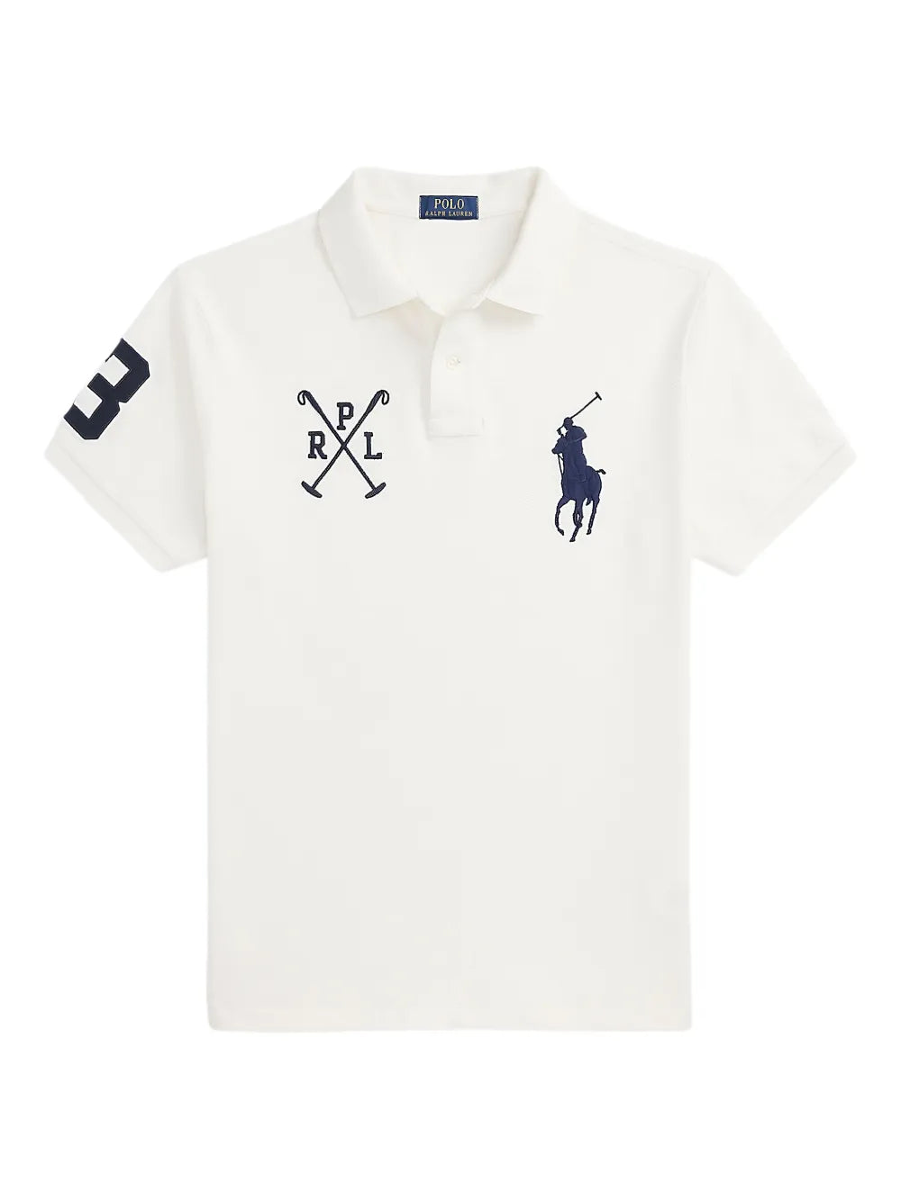 camisa polo de algodão