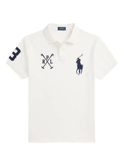 camisa polo de algodão