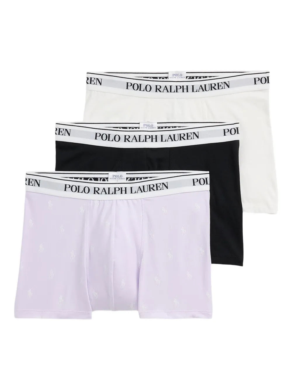 boxers com cós com logotipo (pacote com três)