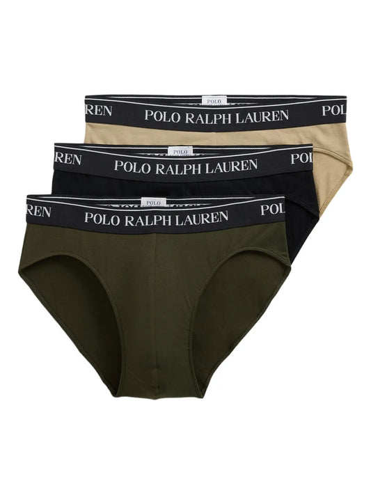 cuecas com cós com logotipo (pacote com três)