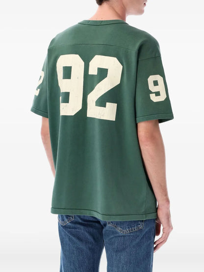 camiseta de manga curta com estampa de logotipo