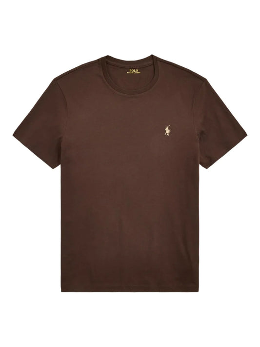 camiseta com logotipo bordado