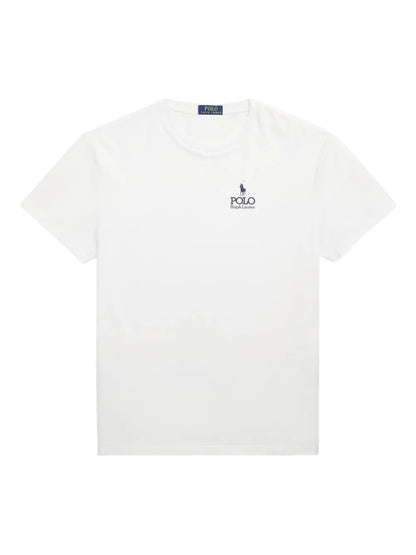 camiseta com logotipo bordado