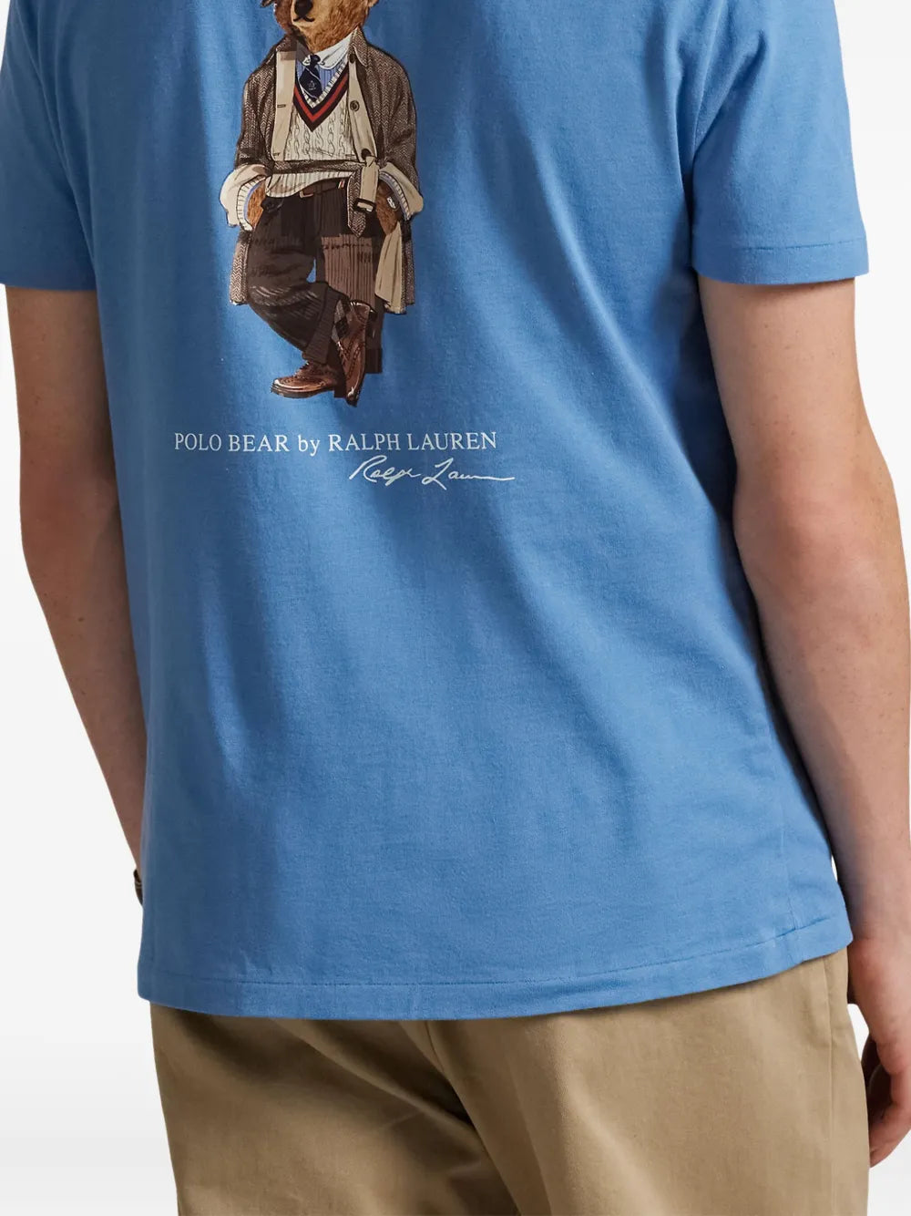 Camiseta Polo com estampa de urso