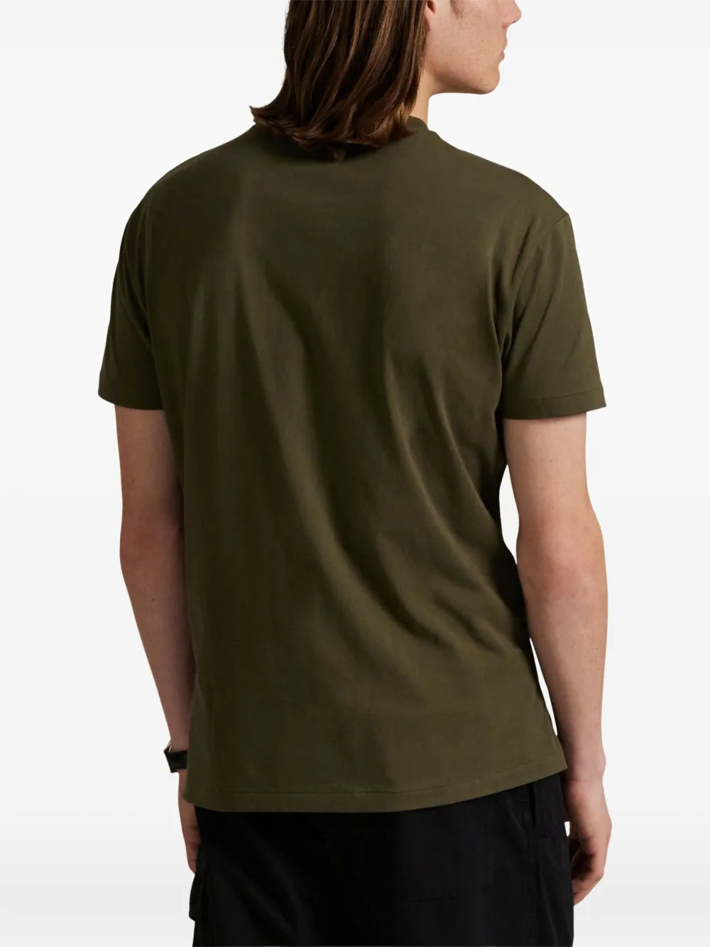 camiseta com estampa de logotipo