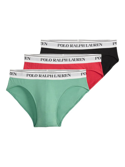 cuecas com faixa de logotipo (pacote com três)