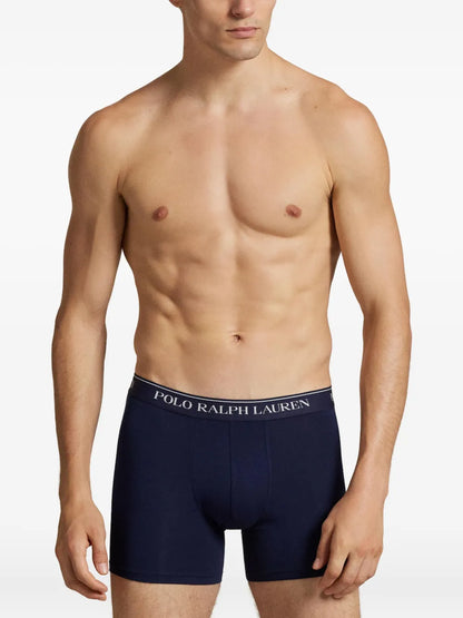 boxers com cós com logotipo (pacote com três)